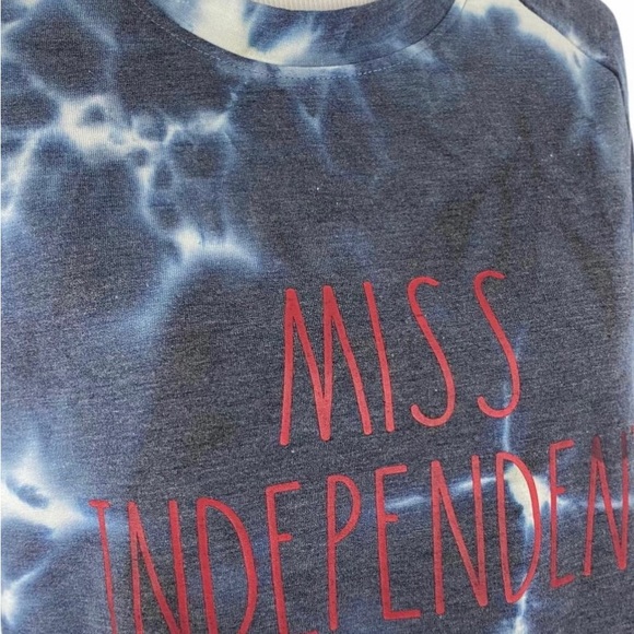Rae Dunn miss independent tie dye lightweight sweatshirt large - Picture 2 of 4